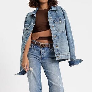 Express Fitted Ribbed Cropped Tee